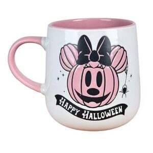 Disney Minnie Mouse Pink Pumpkin Halloween 2024 Mug New